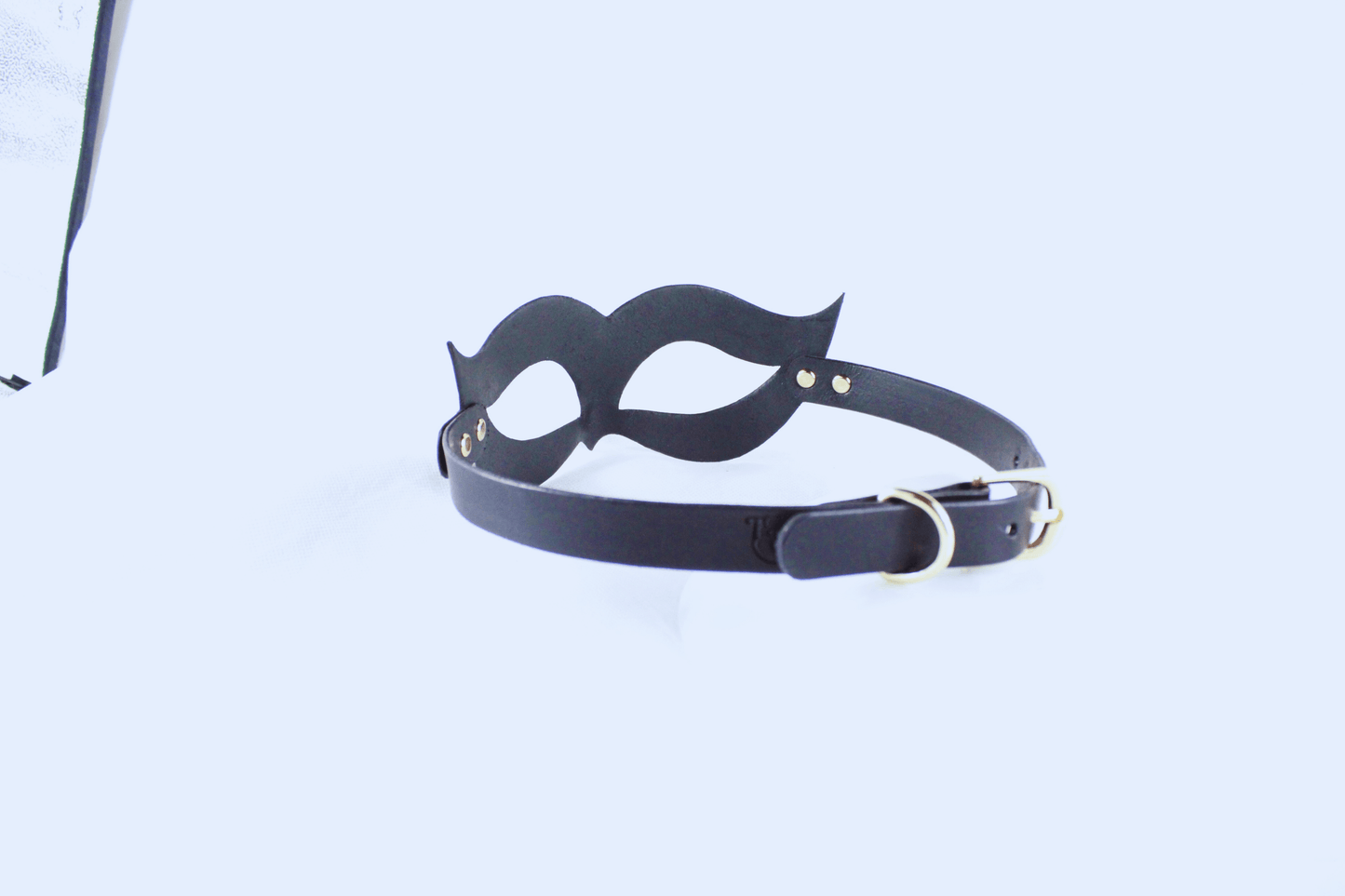 Handmade Leather Mask with Adjustable Strap