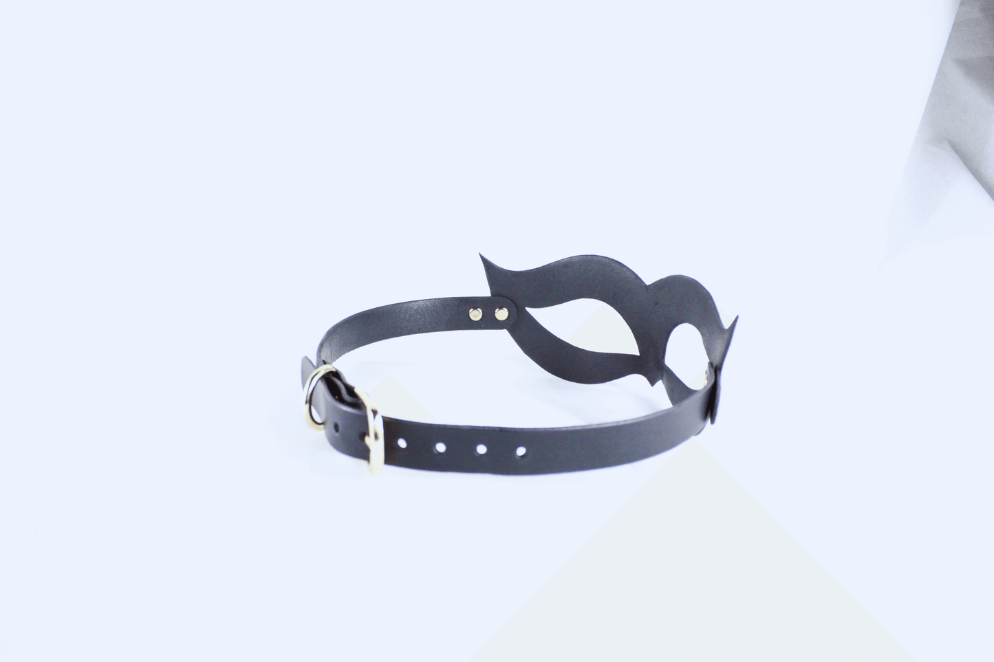 Handmade Leather Mask with Adjustable Strap