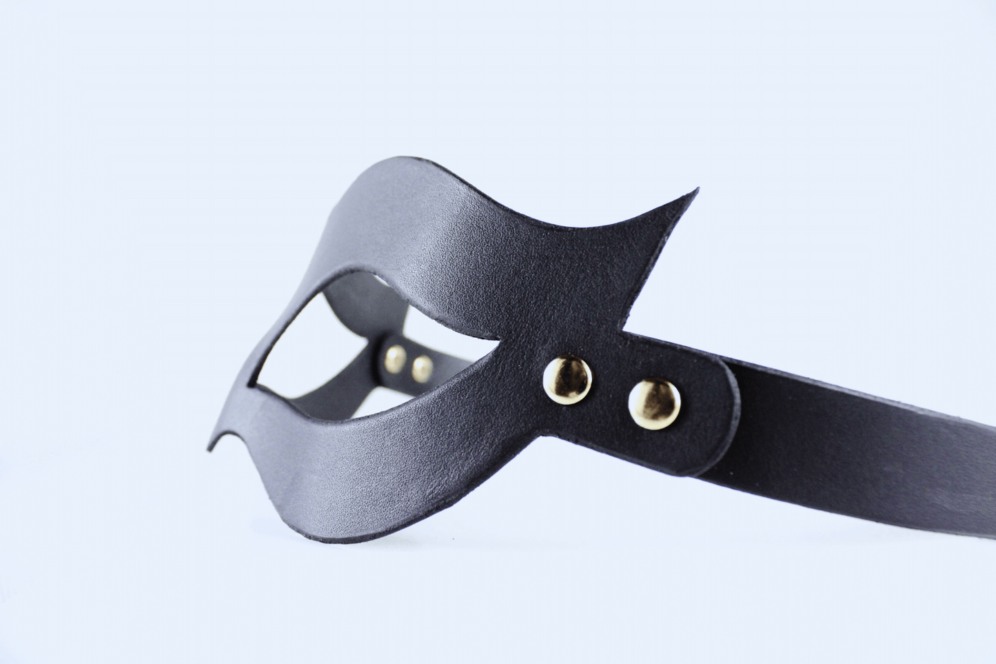 Handmade Leather Mask with Adjustable Strap